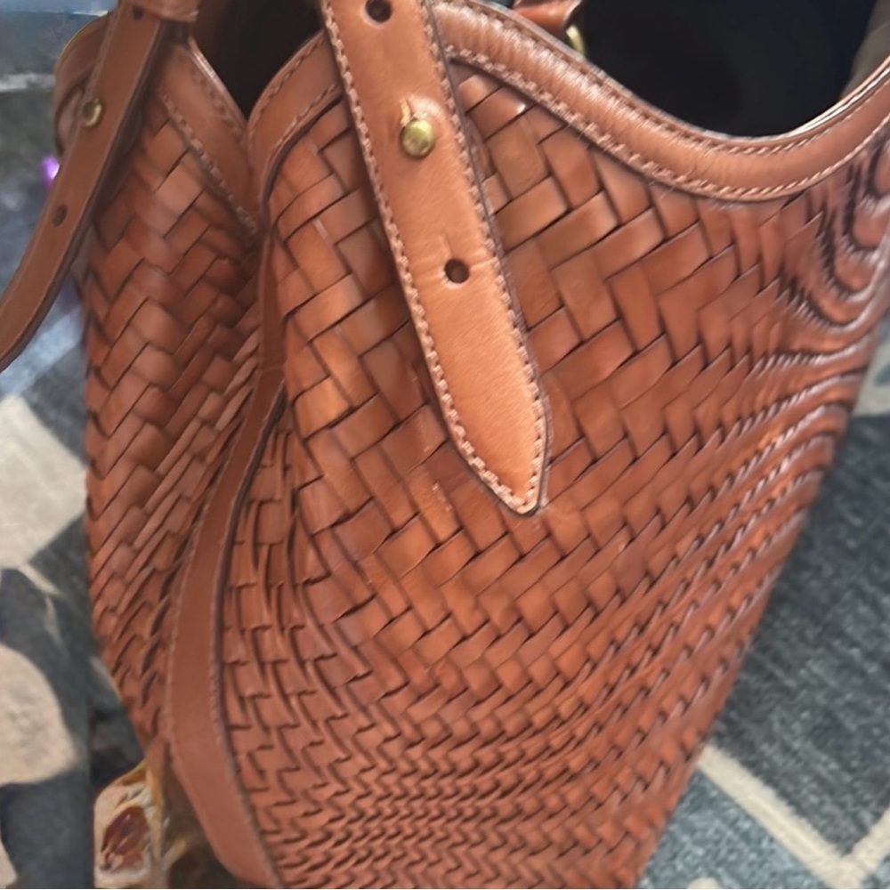 Cole Haan LIMITED EDITION Genevieve Woven Shoulder Bag in Sequoia - Picture 8 of 10